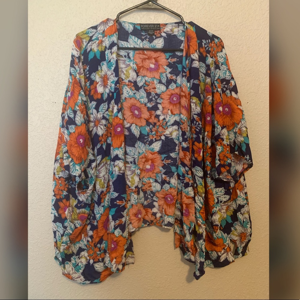 Floral kimono cover up